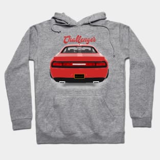 Challenger Drift Red Back Hoodie